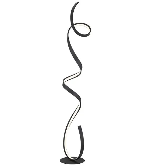 Possini Euro Helix Modern Ribbon LED Floor Lamp